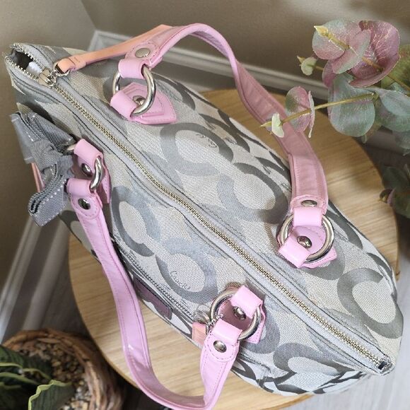 Coach Poppy Op Art Glam Tote - Picture 10 of 13